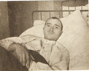 Максім Гарэцкі ў вайсковым шпіталі. 1914 г.