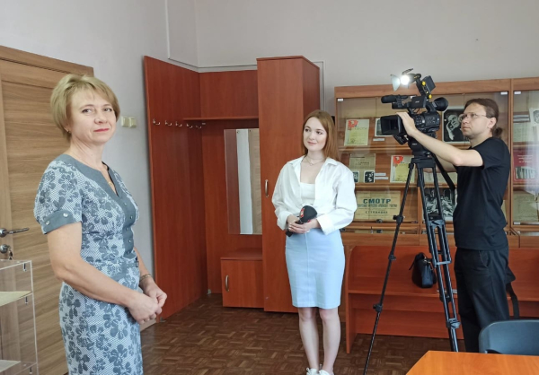 Інтэрв’ю тэлеканалу “Культура” пра выставу “Сам-насам з вечнасцю” да 100-годдзя Васіля Быкава ў БДАМЛМ