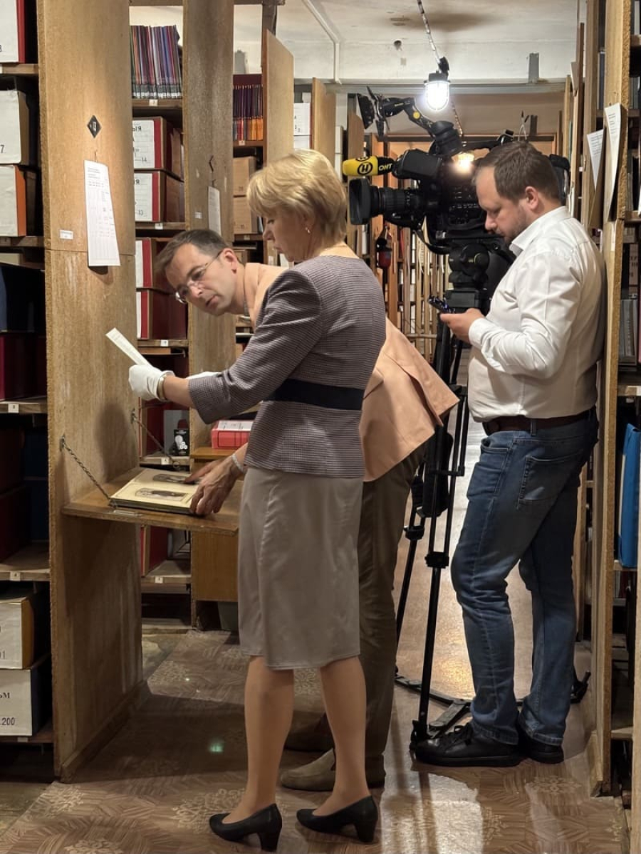 Участие БГАМЛИ в съёмках телеканала “ОНТ” ко Дню памяти Максима Горького