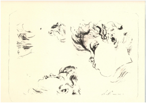 «Федюша». Партрэт сына. Варыянт. Папера. 1969 г.