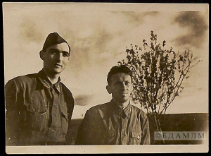 Я.Садоўскі з Ф.Глебавым. 28.02.1942