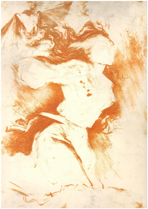 Серыя па матывах твораў Я. Купалы. Варыянт. Фрагмент. 1971 г.