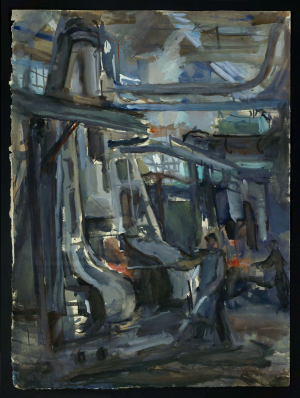 "Цэх". Папера, гуаш. 1948 г.
