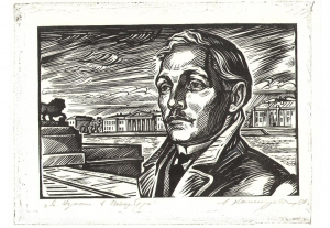 Я. Купала в Петербурге». Партрэт.  1980 г.