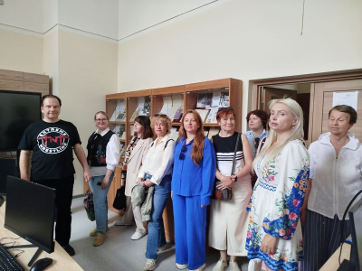 Экскурсія ў БДАМЛМ для зборнай групы