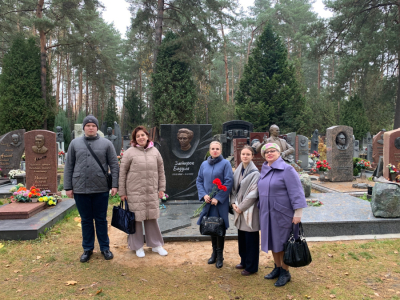 БГАМЛИ на торжественной церемонии открытия надмогильного памятника Змитроку Бядуле