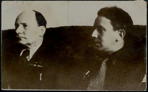 Я.Колас і Я.Садоўскі. [Кан. 1940-х – пач. 1950-х]. Прыватны архіў Ю.І.Кудрыцкай