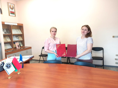 Падпісанне пагаднення аб супрацоўніцтве БДАМЛМ з ДУА “Сярэдняя школа № 4 г.Мінска”